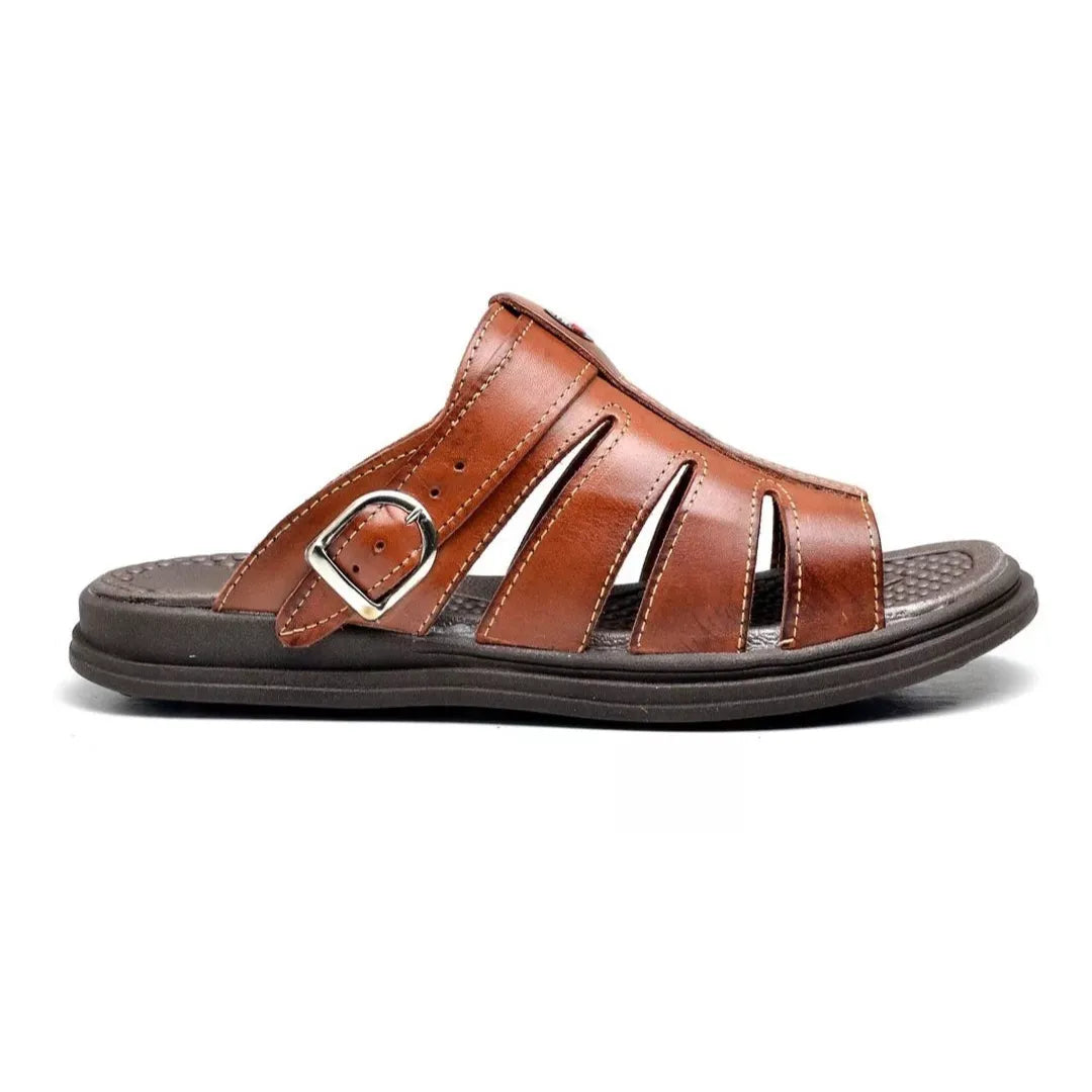 Sandália Masculina Ortopédica de Couro | Allegante Comfort II