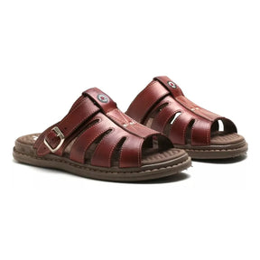 Sandália Masculina Ortopédica de Couro | Allegante Comfort II