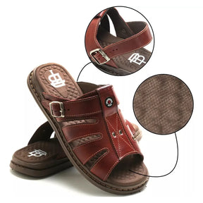 Sandália Masculina Ortopédica de Couro | Allegante Comfort II